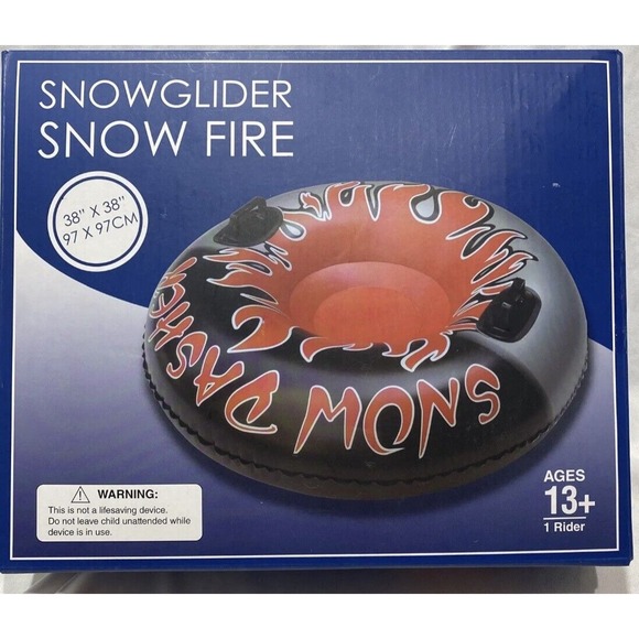 Digo Creative Enterprises LTD Other - 38” Snowglider Snow‎ Fire Snow Dasher Inflatable Snow Sled New